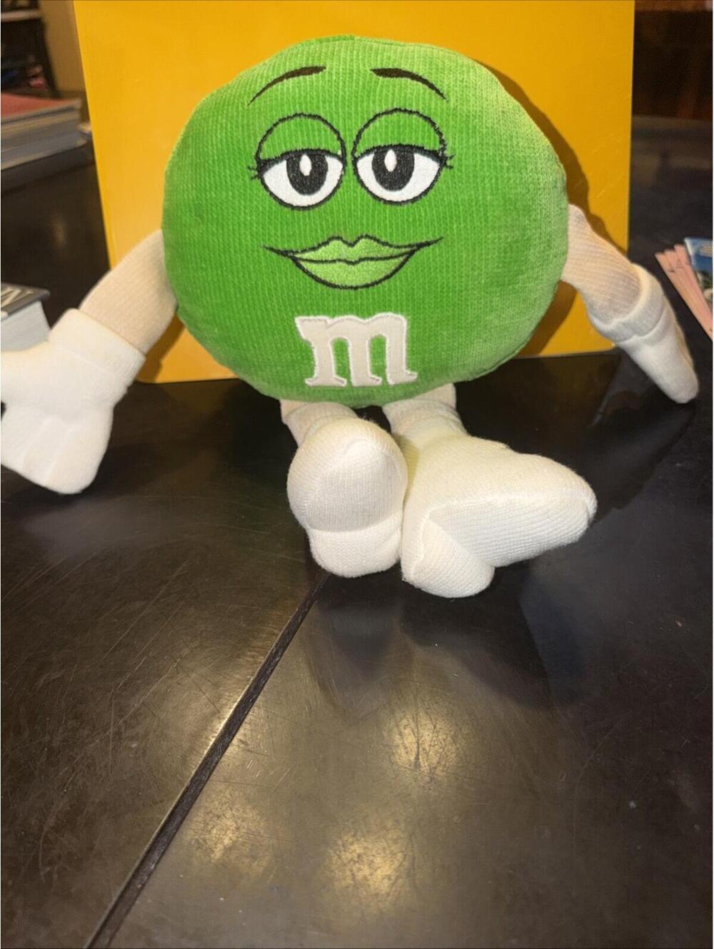 2021 Green M&M Girl 12” Plush w/ White Go Go Boots Mars Candy